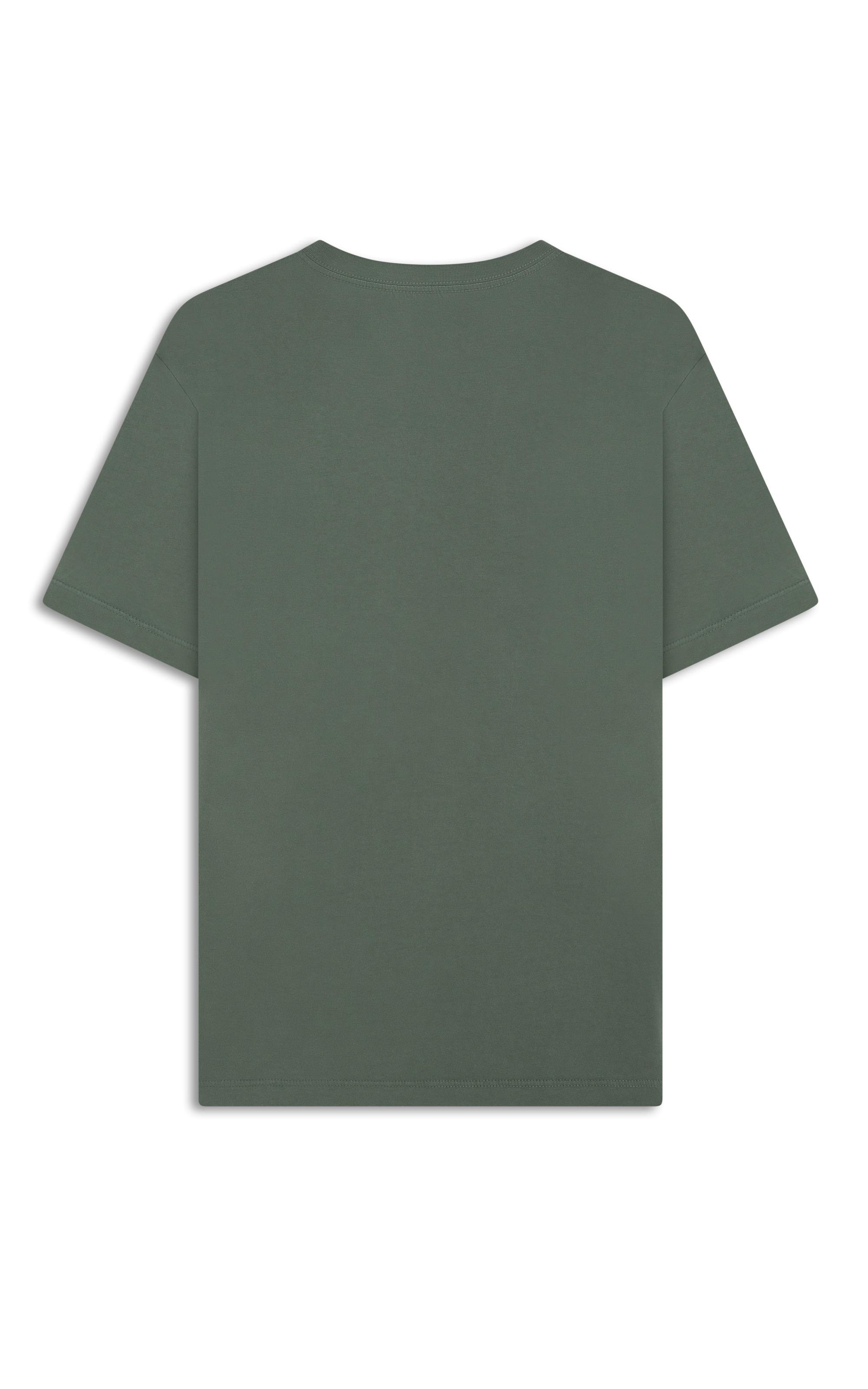 T-Shirt Malha Básica Verde Army
