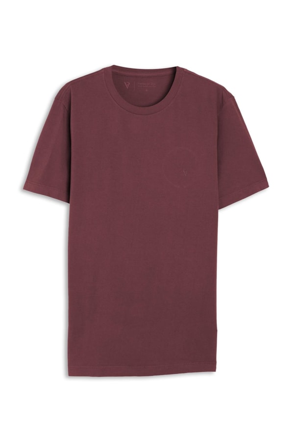 T-Shirt Malha Básica Vinho