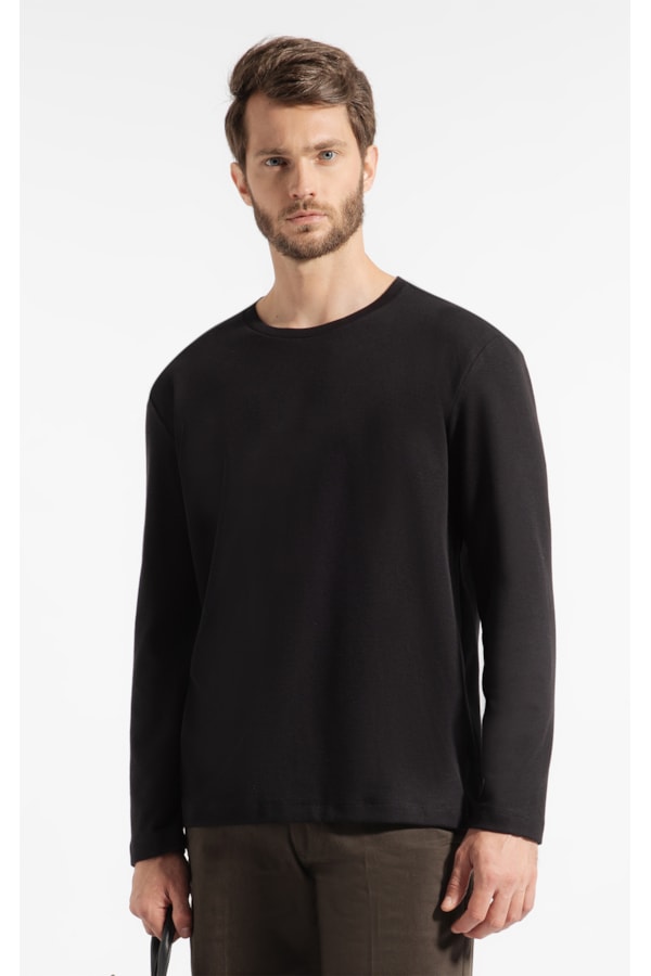 T-Shirt Malha New Dot Preto