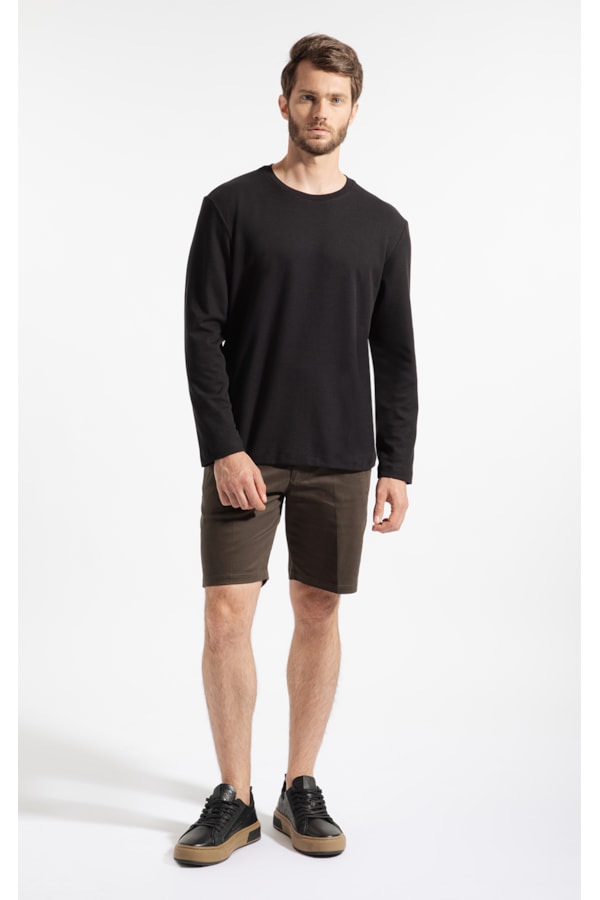 T-Shirt Malha New Dot Preto