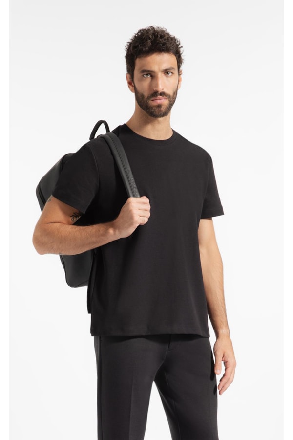 T-Shirt Malha New Dot Preto