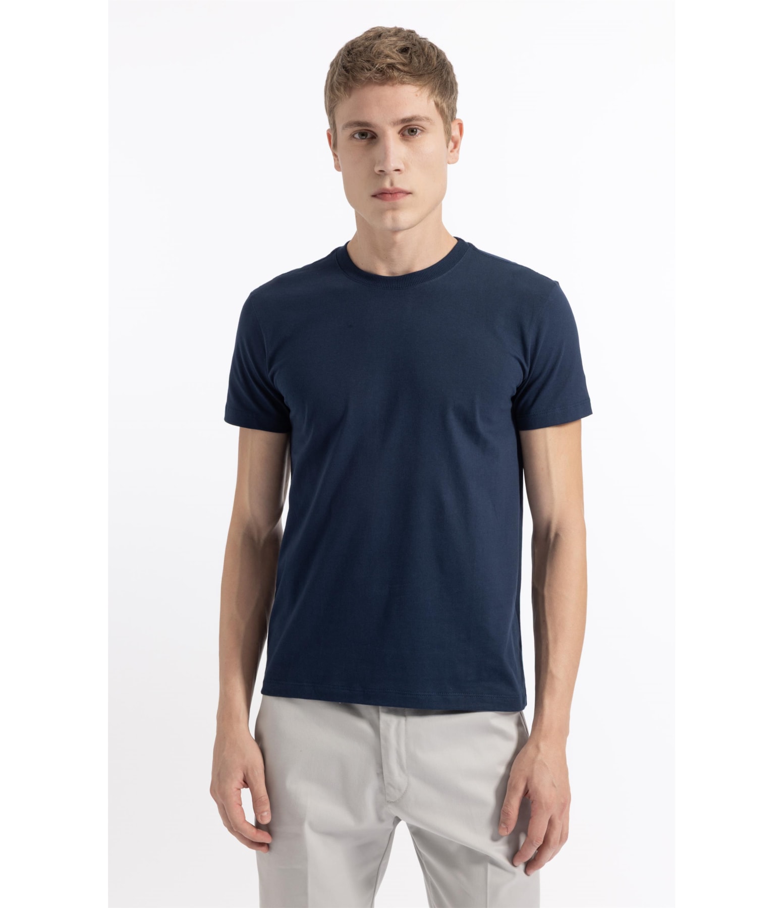 T-Shirt Mc Basic Cotton Ii Azul Medio