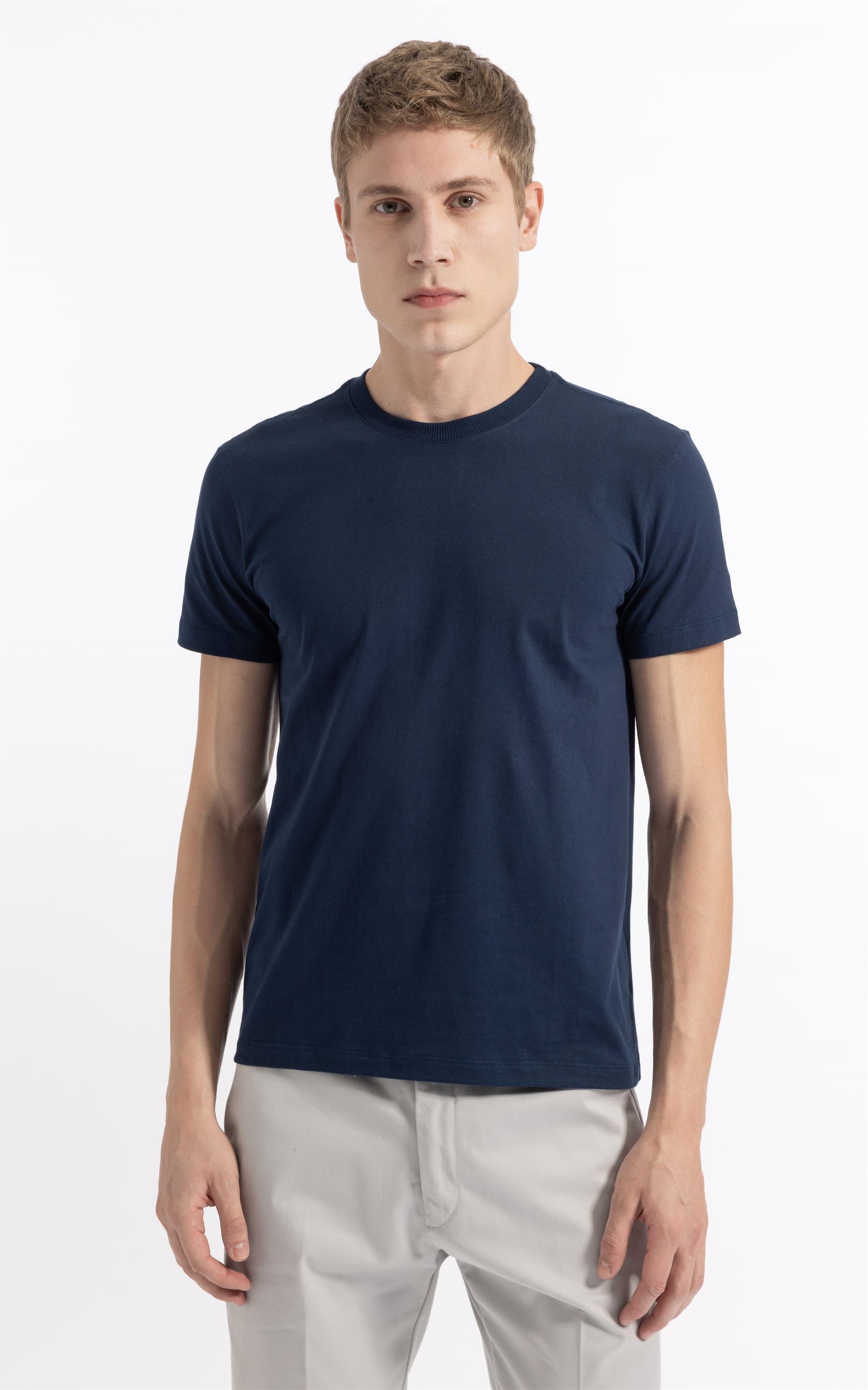 T-Shirt Mc Basic Cotton Ii Azul Medio