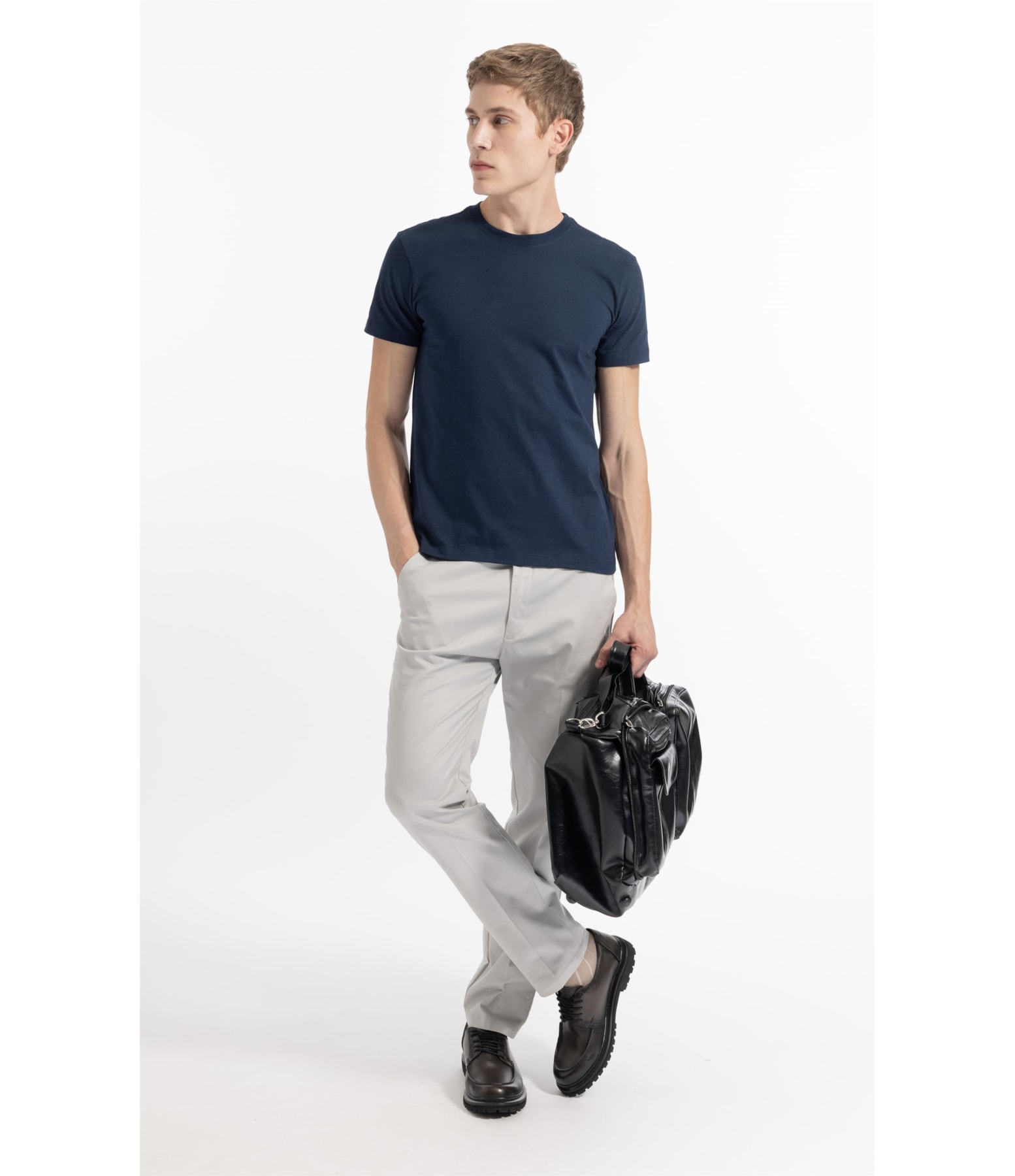 T-Shirt Mc Basic Cotton Ii Azul Medio
