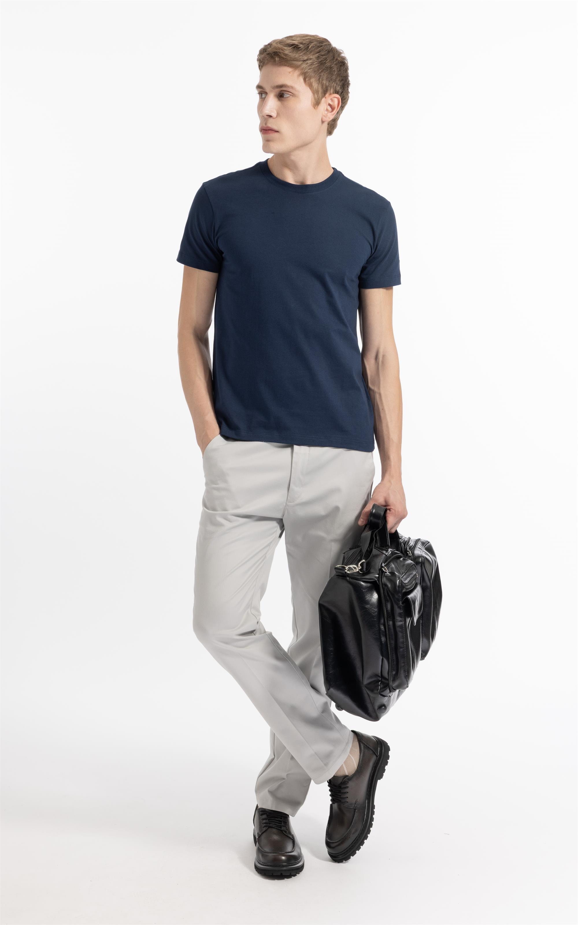 T-Shirt Mc Basic Cotton Ii Azul Medio