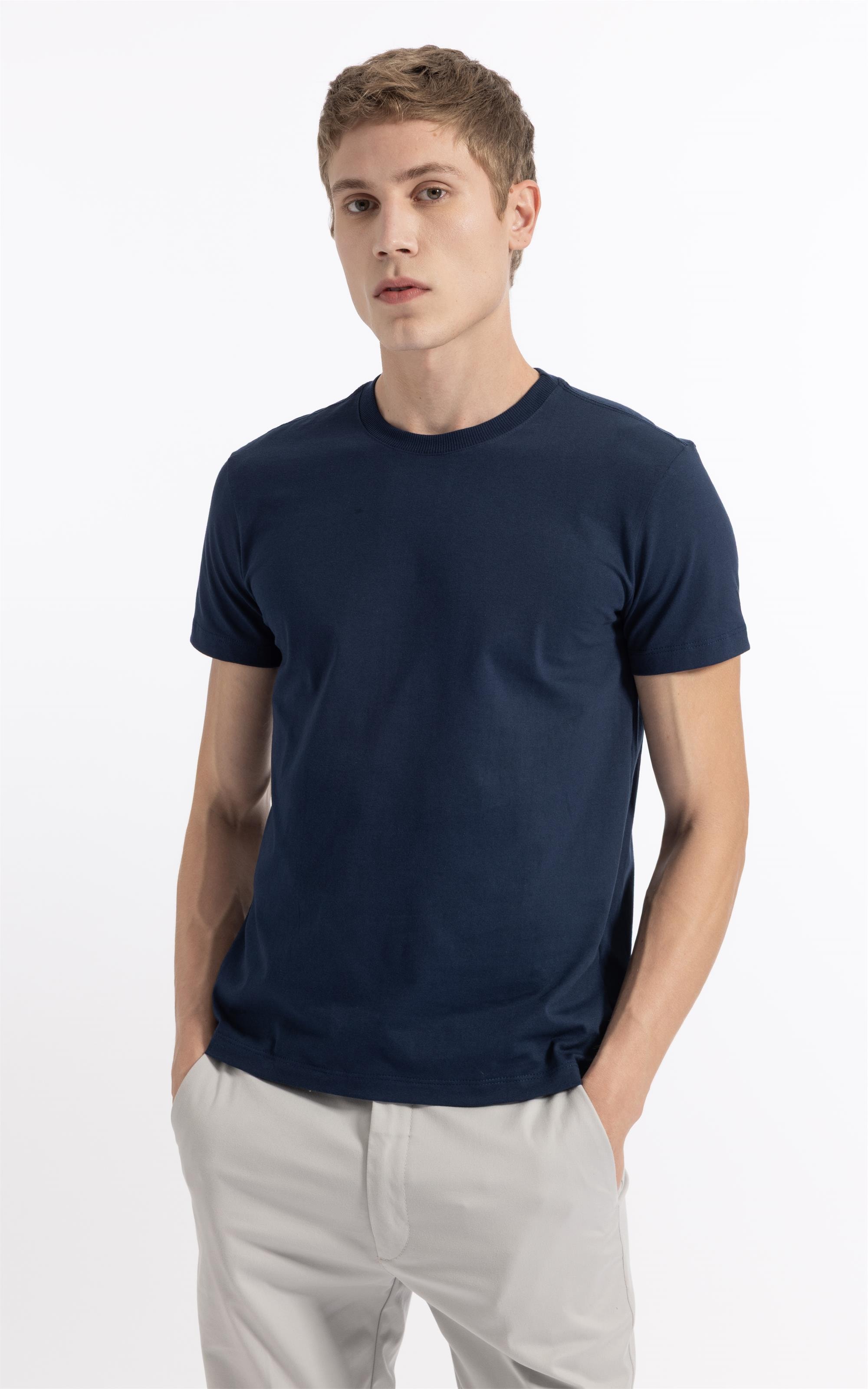 T-Shirt Mc Basic Cotton Ii Azul Medio