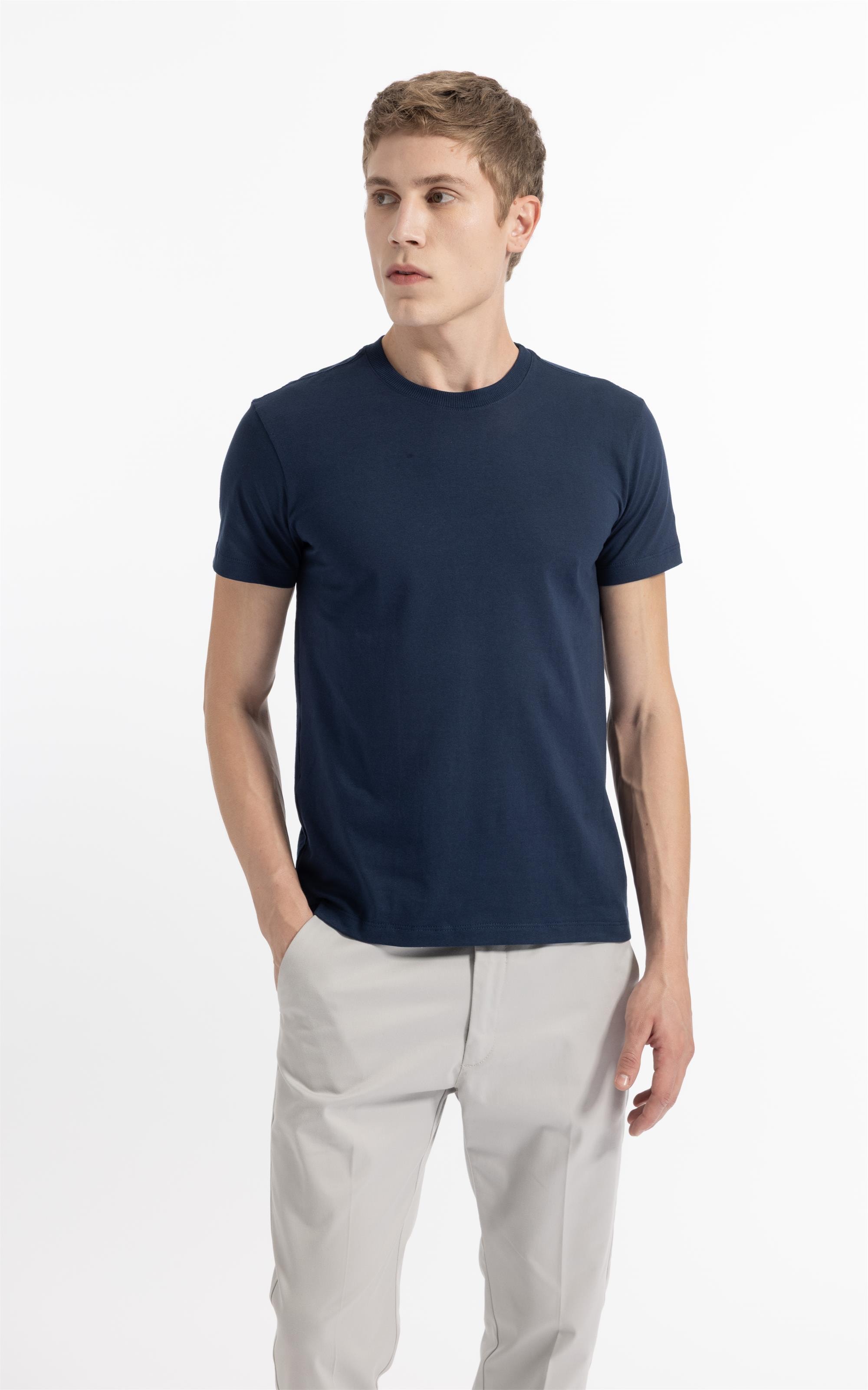 T-Shirt Mc Basic Cotton Ii Azul Medio