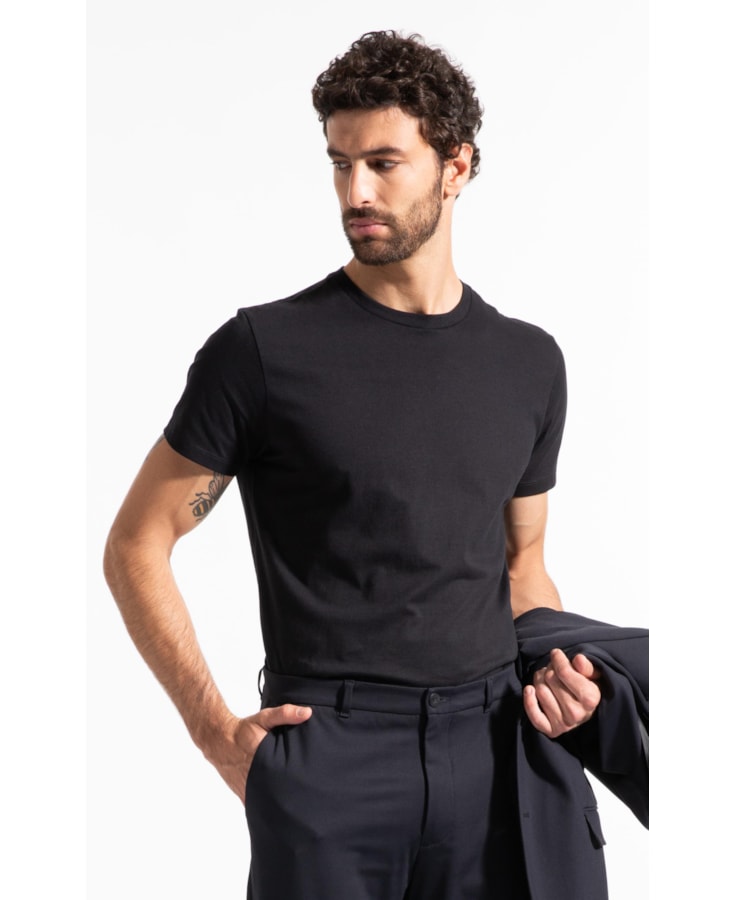 T-Shirt Mc Basic Cotton Ii Preto
