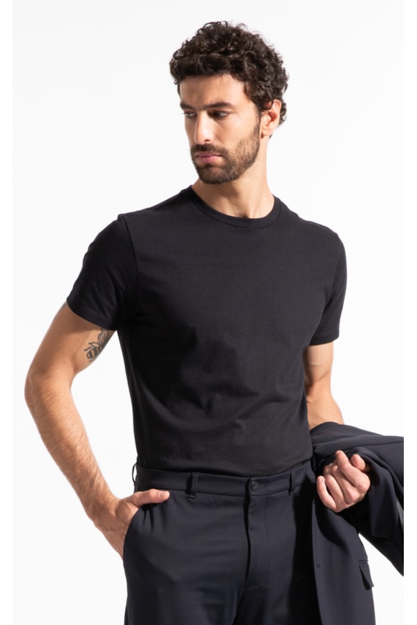 T-Shirt Mc Basic Cotton Ii Preto