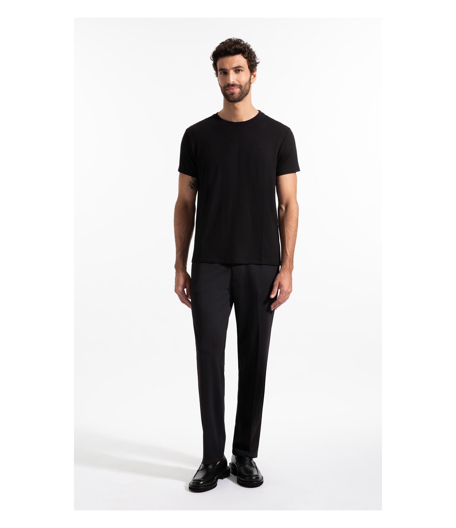 T-Shirt Mc Listrado Modal Classic Preto