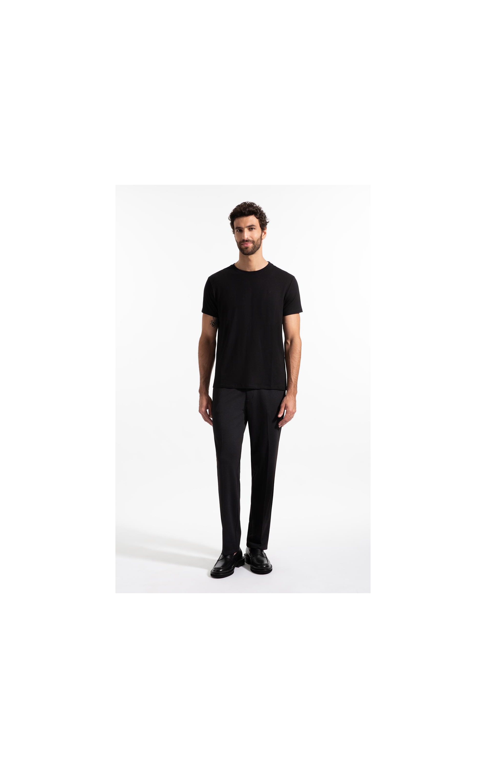 T-Shirt Mc Listrado Modal Classic Preto