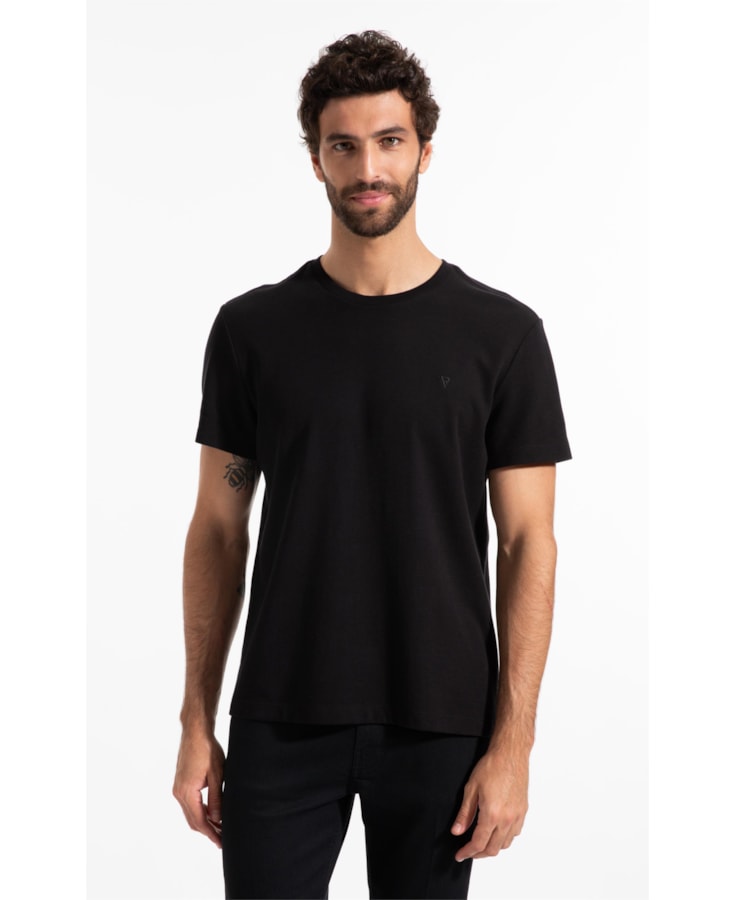 T-Shirt Mc Malha Dotti 3 Preto                                   