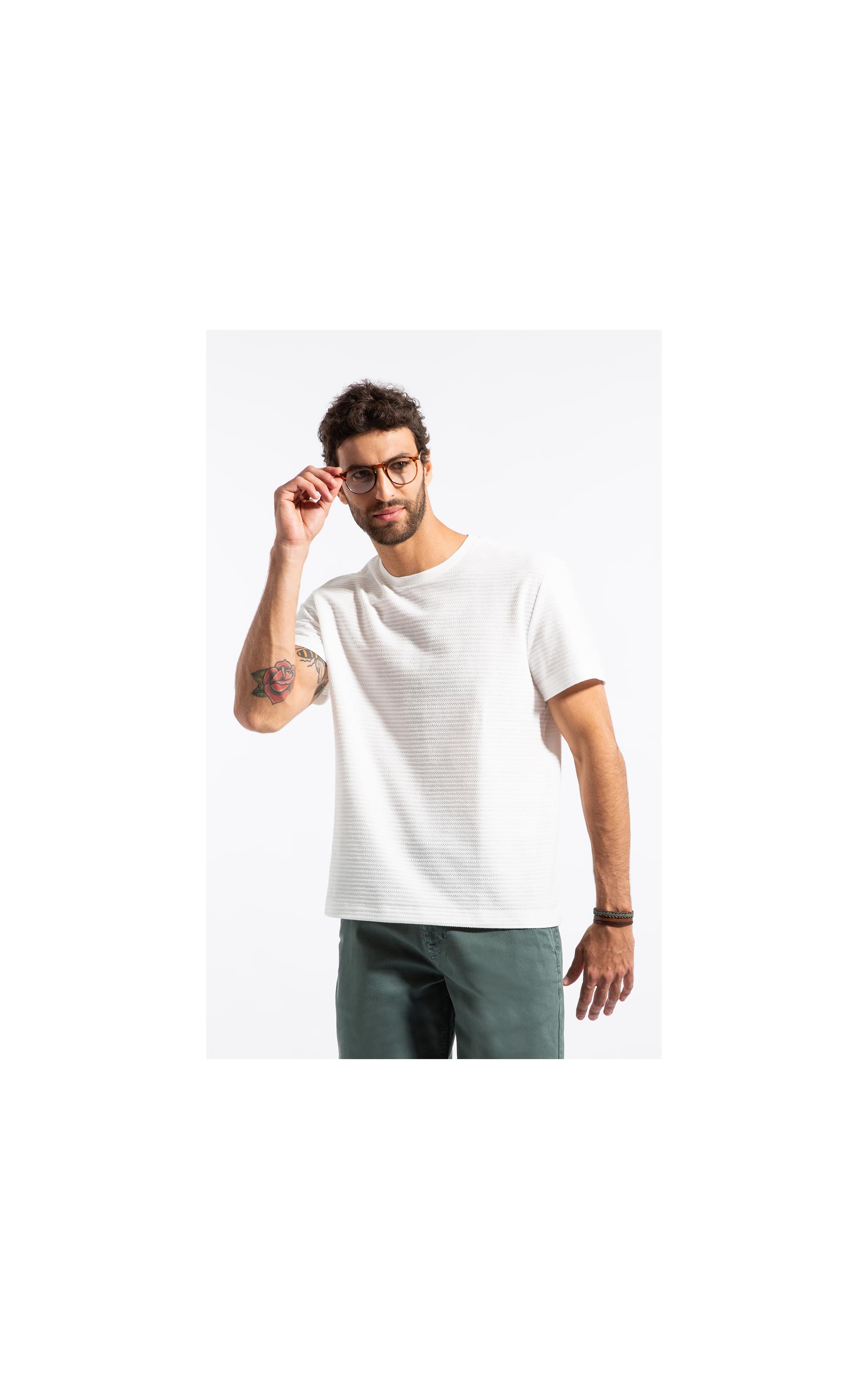 T-Shirt Mc Malha Mock Off White