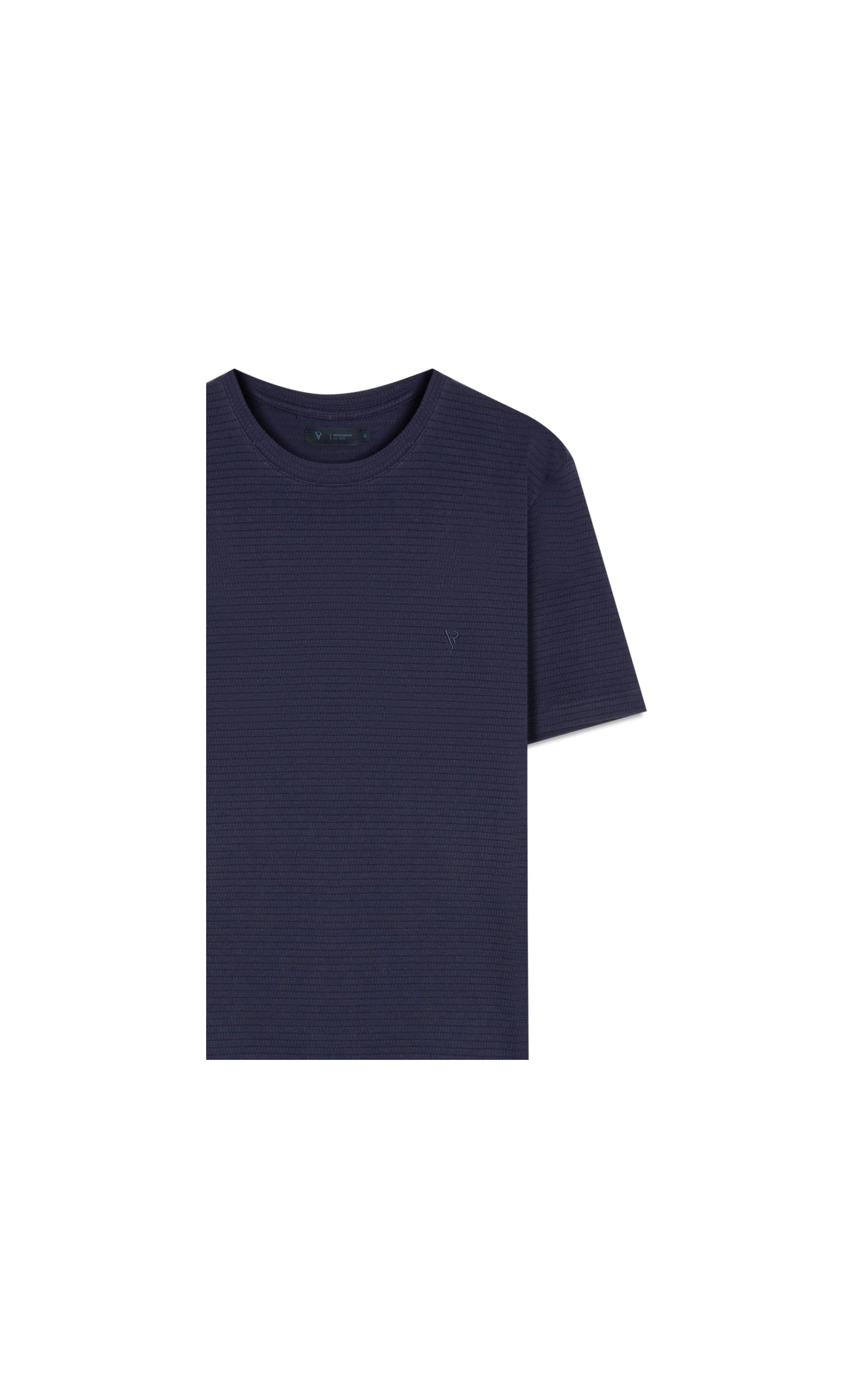T-Shirt Mc Malha Tricot Puntili Dark Navy