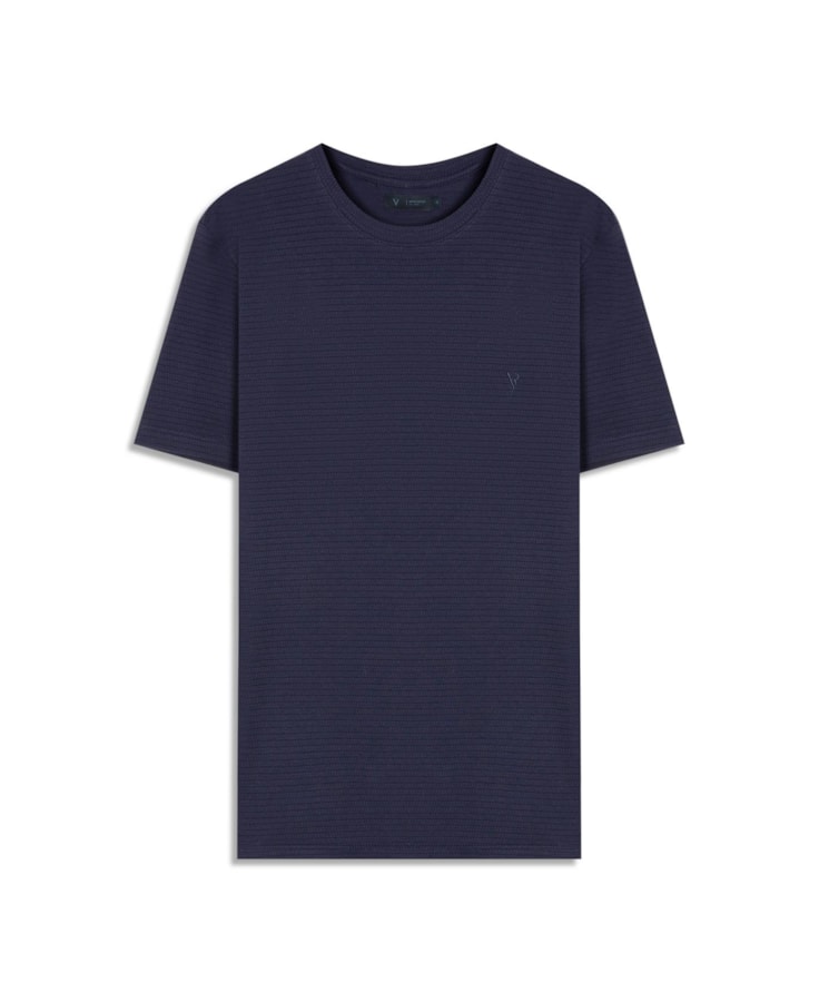 T-Shirt Mc Malha Tricot Puntili Dark Navy