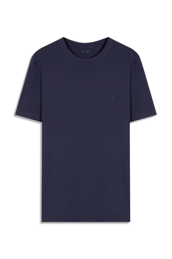 T-Shirt Mc Malha Tricot Puntili Dark Navy