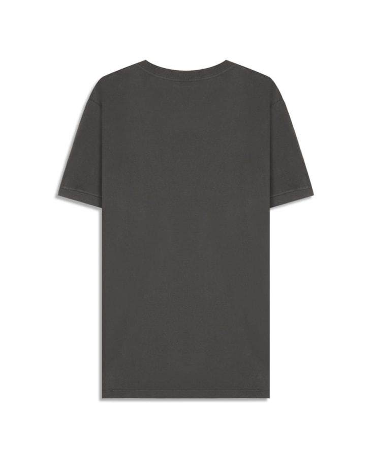 T-Shirt Mc Piquet Com Friso Cinza Medio
