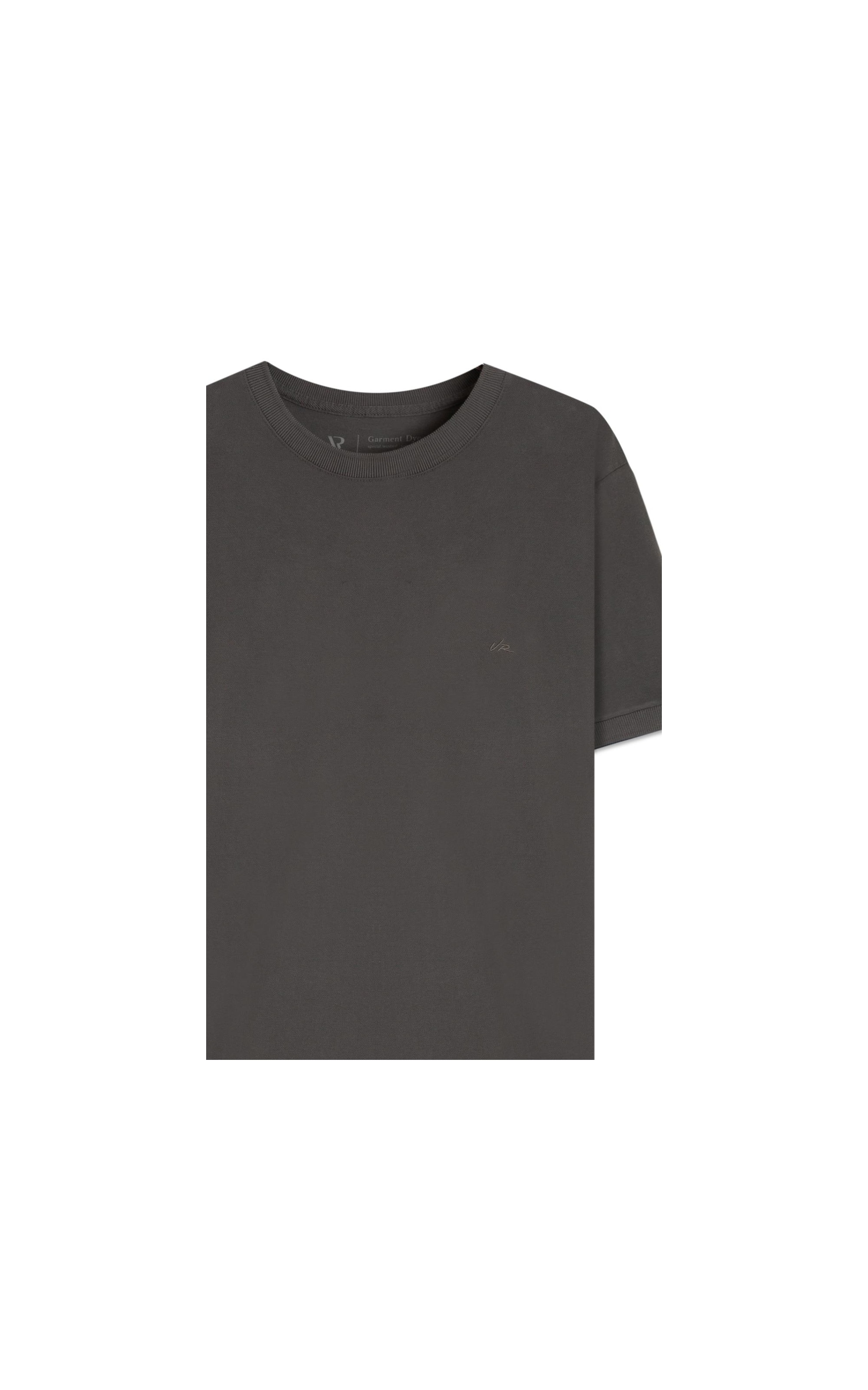 T-Shirt Mc Piquet Com Friso Cinza Medio