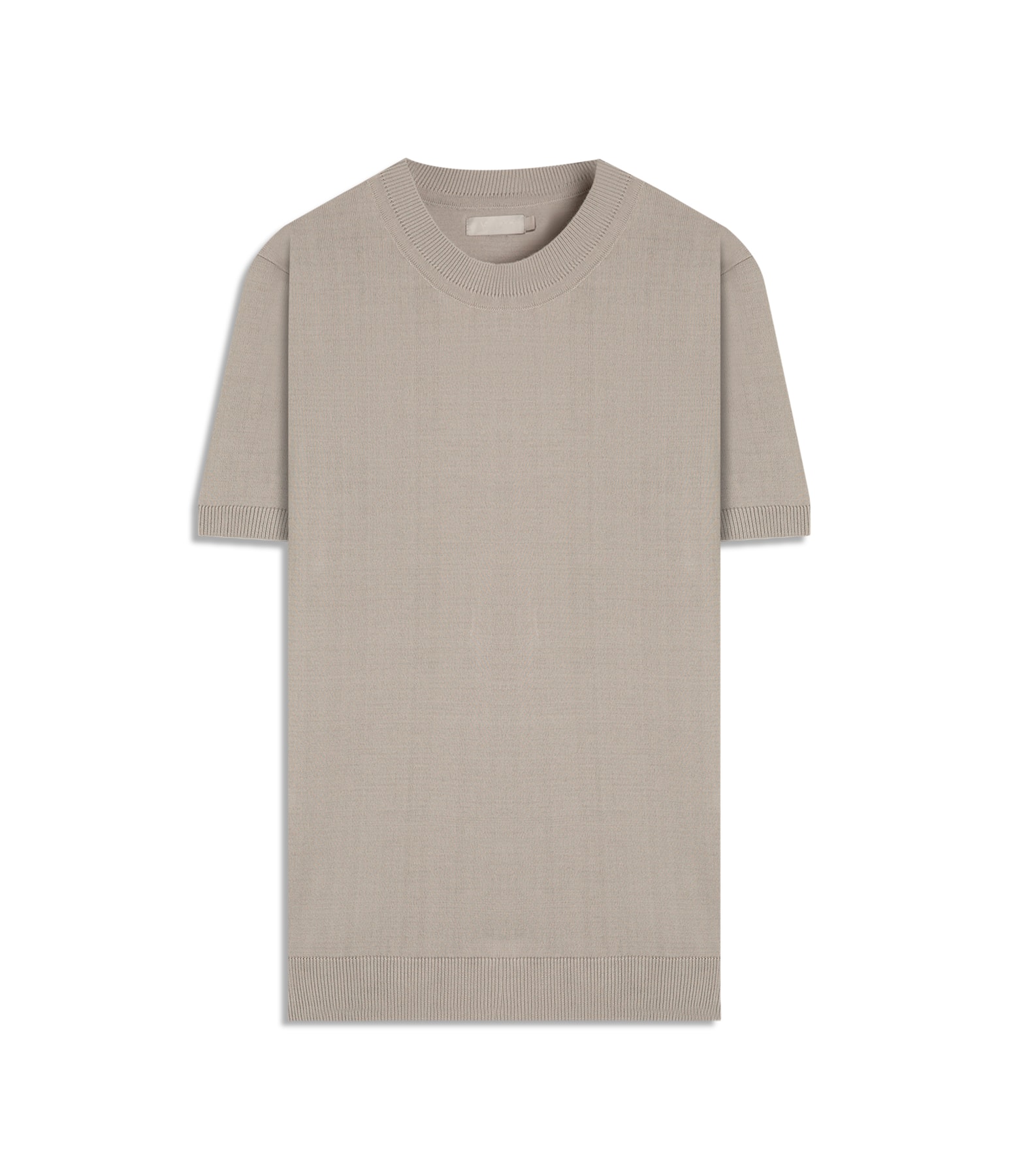 T-Shirt Mc Tricot Basic 1/2 Malha Cinza Claro