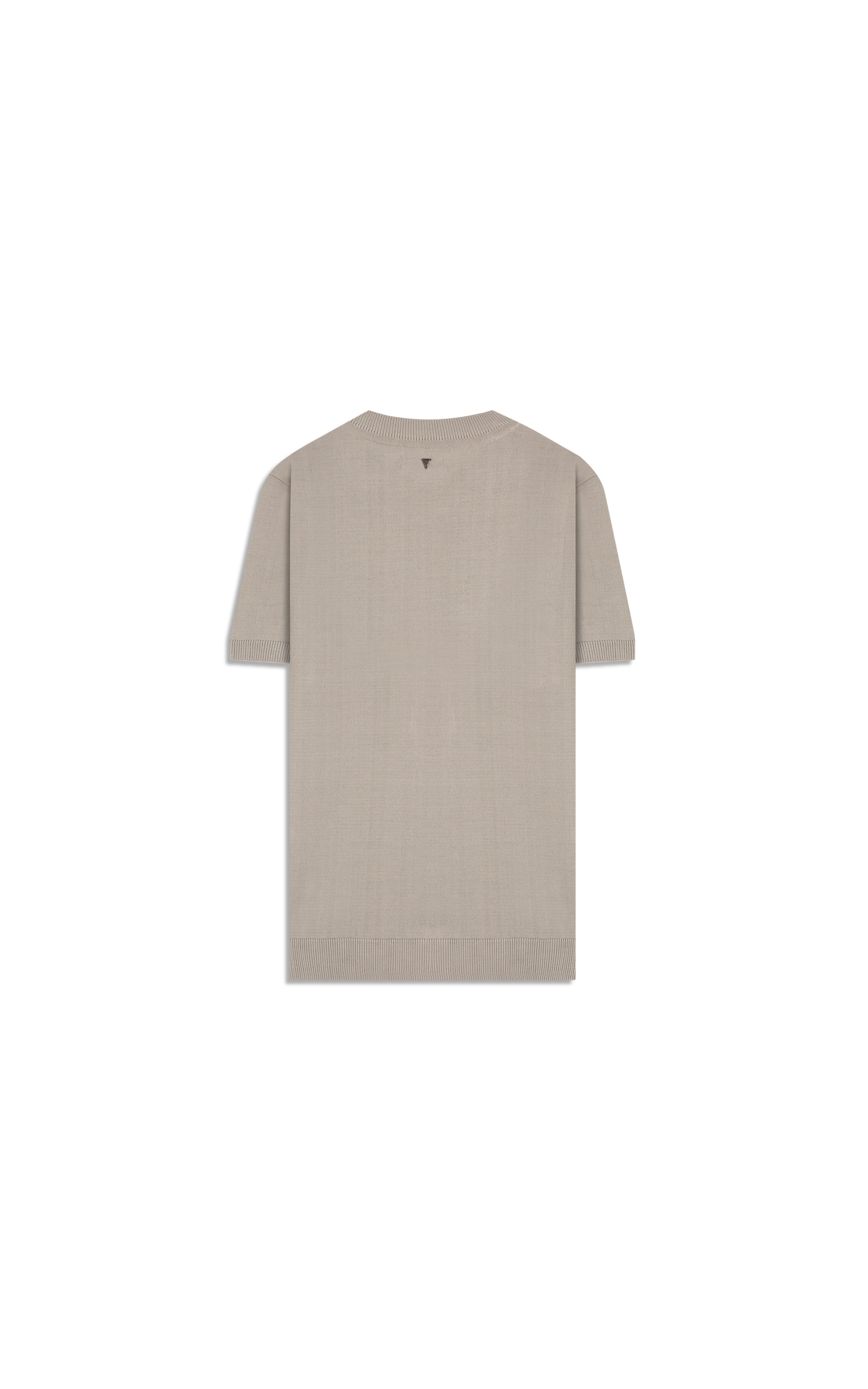 T-Shirt Mc Tricot Basic 1/2 Malha Cinza Claro