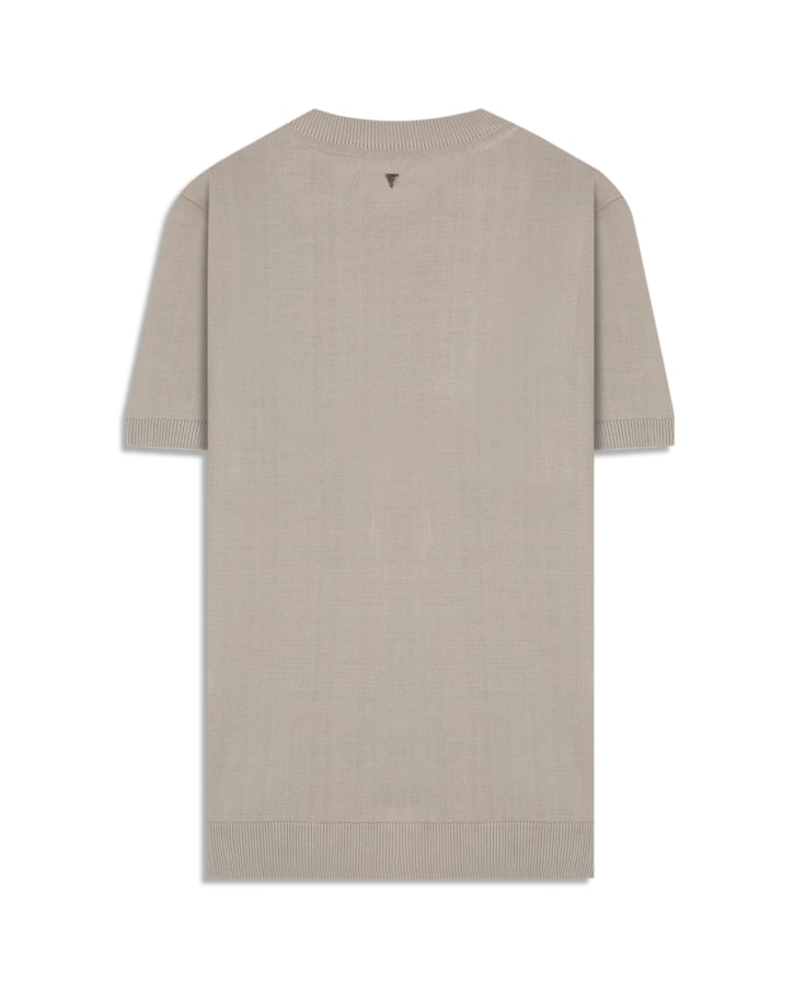 T-Shirt Mc Tricot Basic 1/2 Malha Cinza Claro