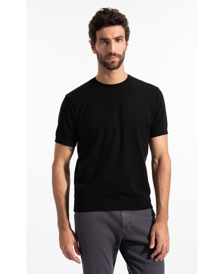 T-Shirt Mc Tricot Cashmere Like Preto