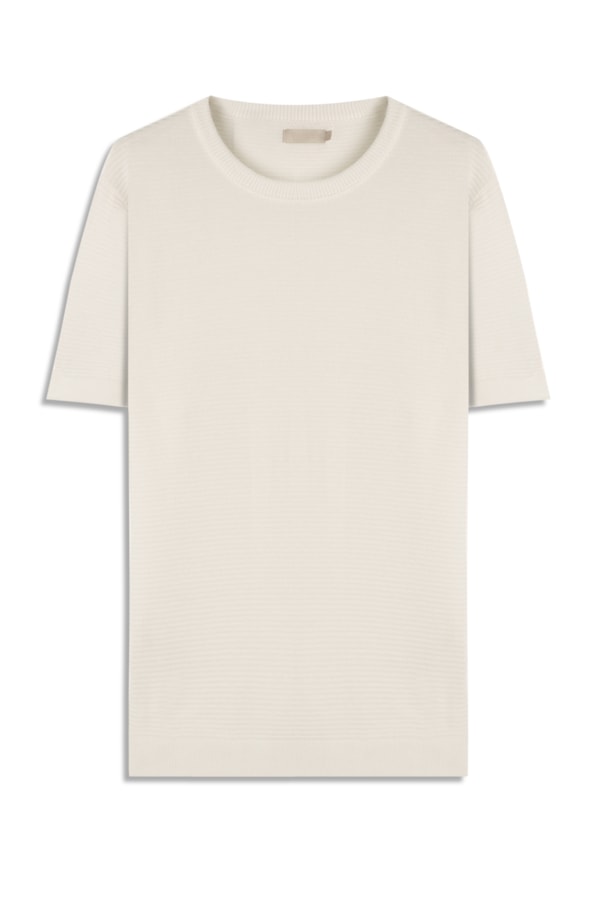 T-Shirt Mc Tricot Horizontal Chain Off White