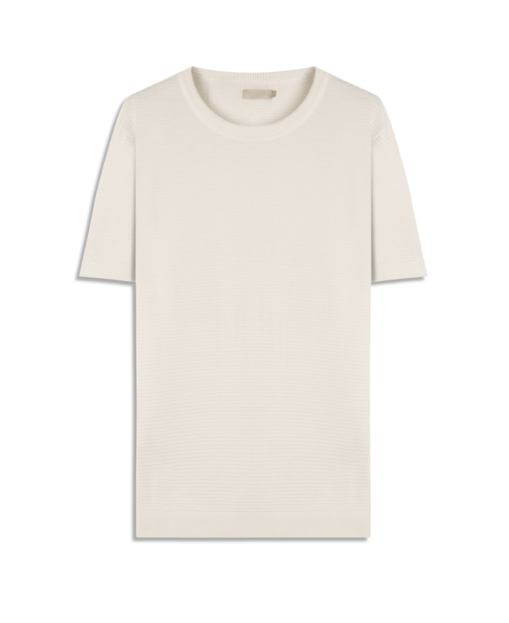 T-Shirt Mc Tricot Horizontal Chain Off White