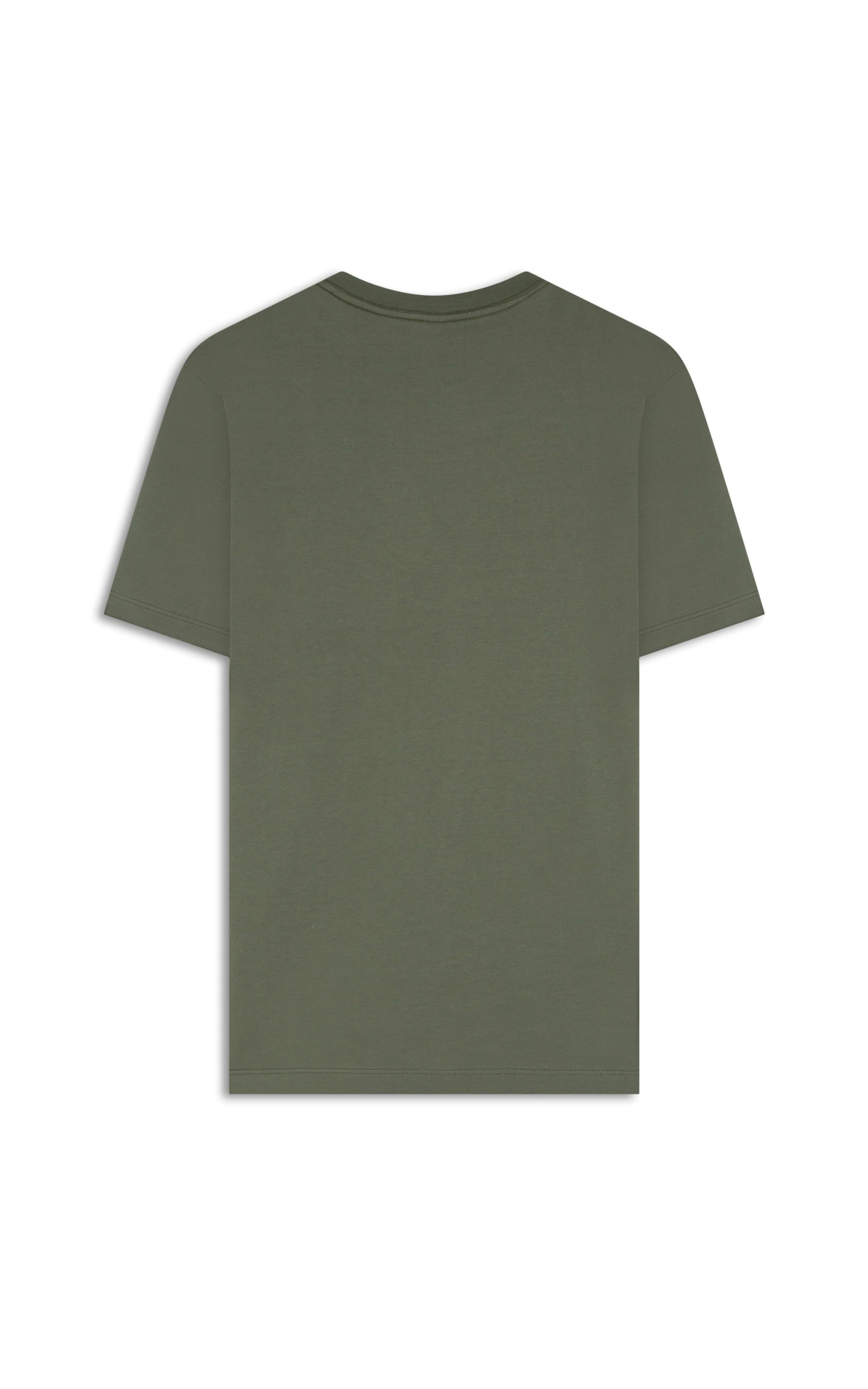 T-Shirt Meia Malha Manuscrito Verde Army