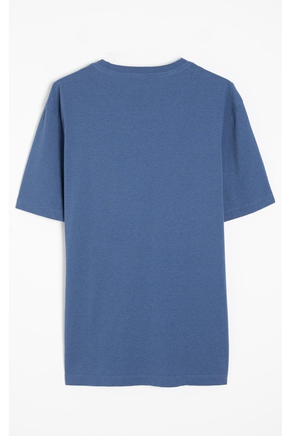 T-Shirt Melange Básica Azul Jeans