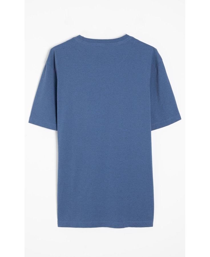 T-Shirt Melange Básica Azul Jeans