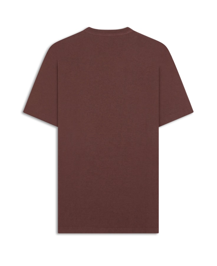 T-Shirt Melange Básica Bordo Mescla