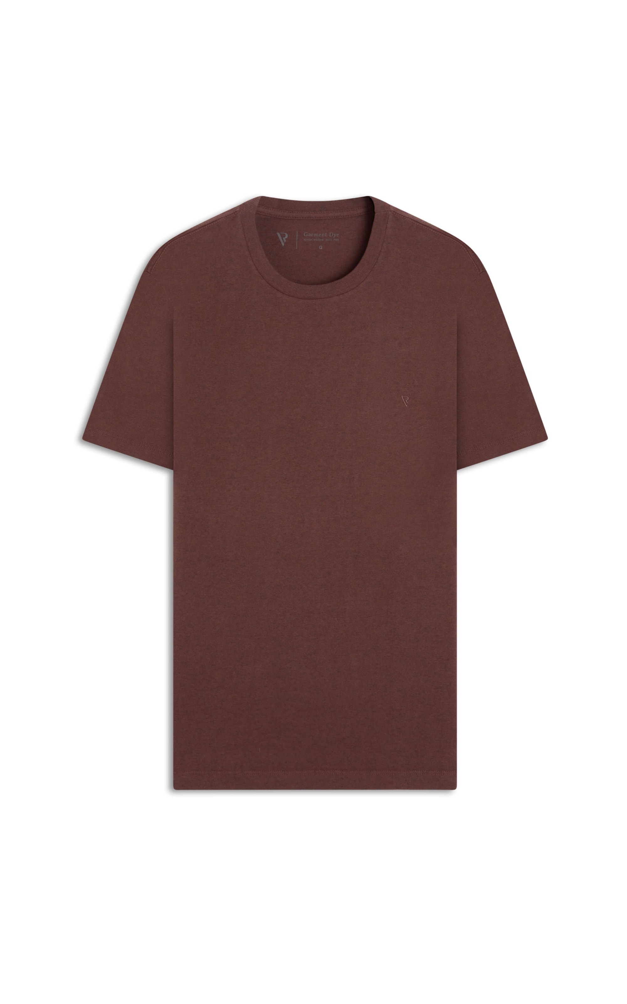 T-Shirt Melange Básica Bordo Mescla