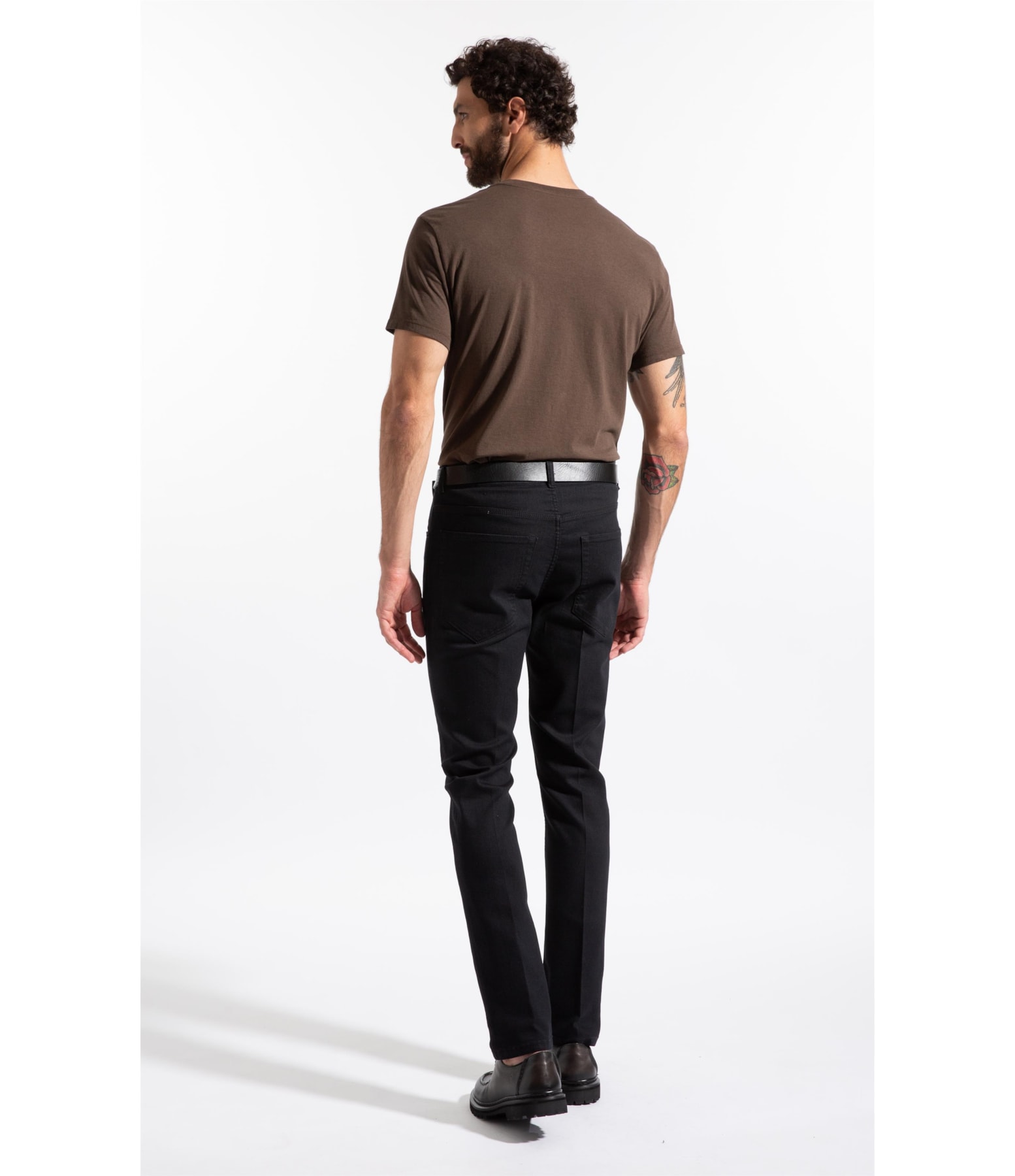 T-Shirt Melange Básica Tabaco