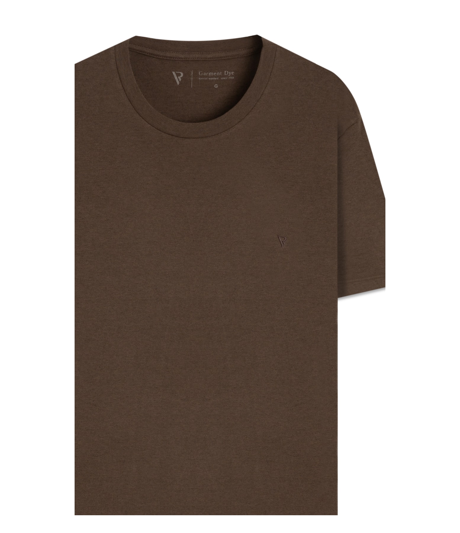 T-Shirt Melange Básica Tabaco