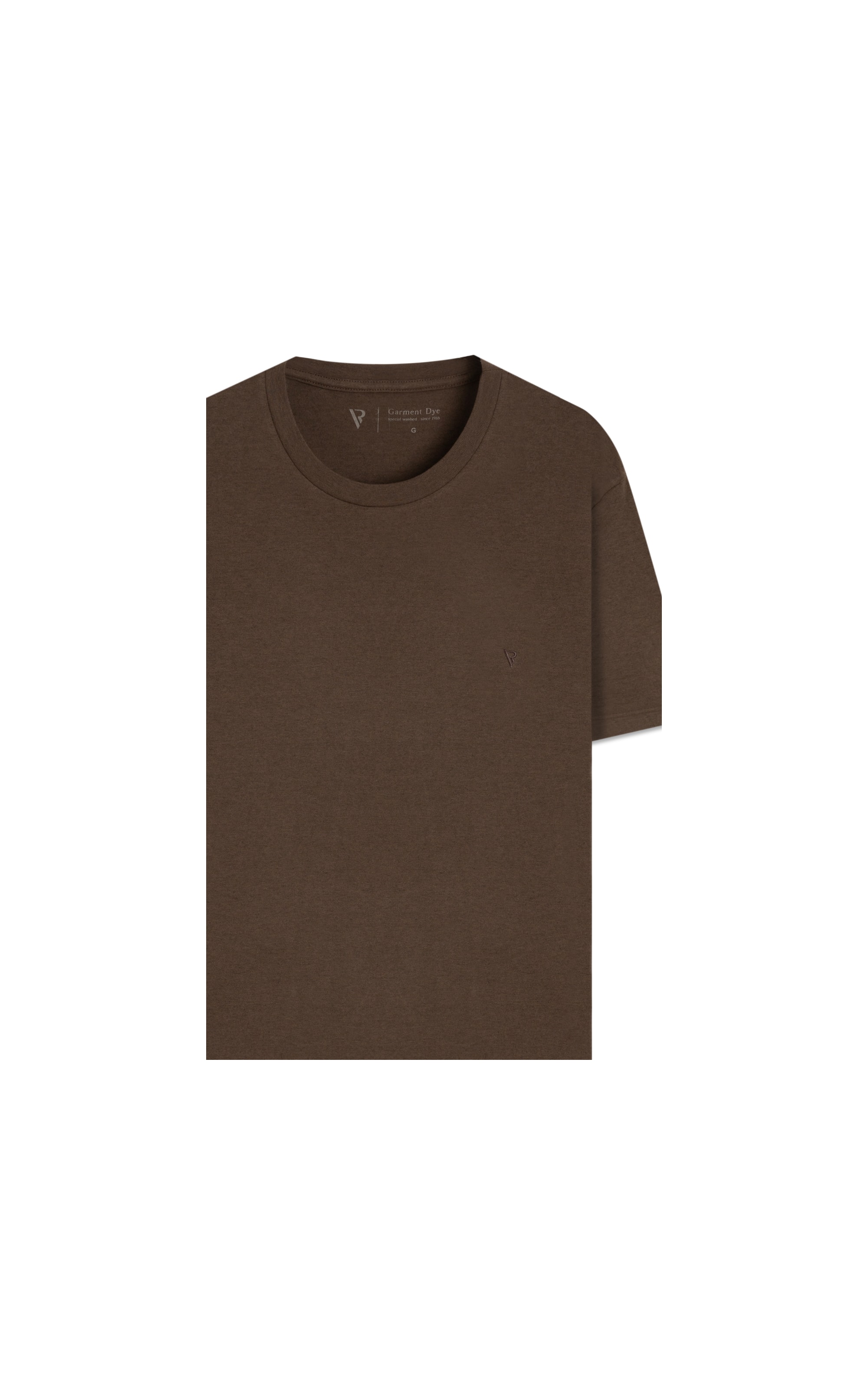 T-Shirt Melange Básica Tabaco