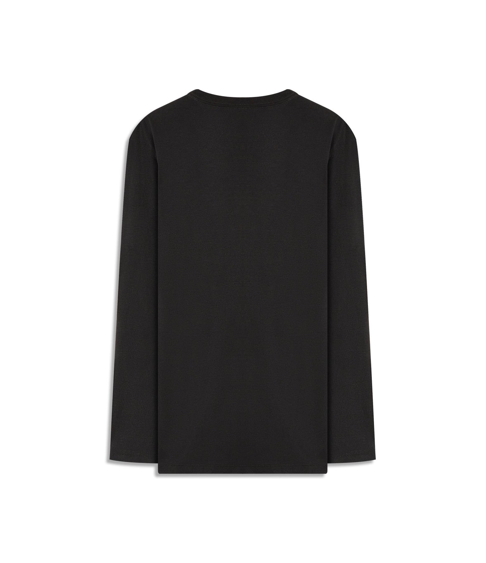 T-Shirt Ml Raised Print Basic Preto