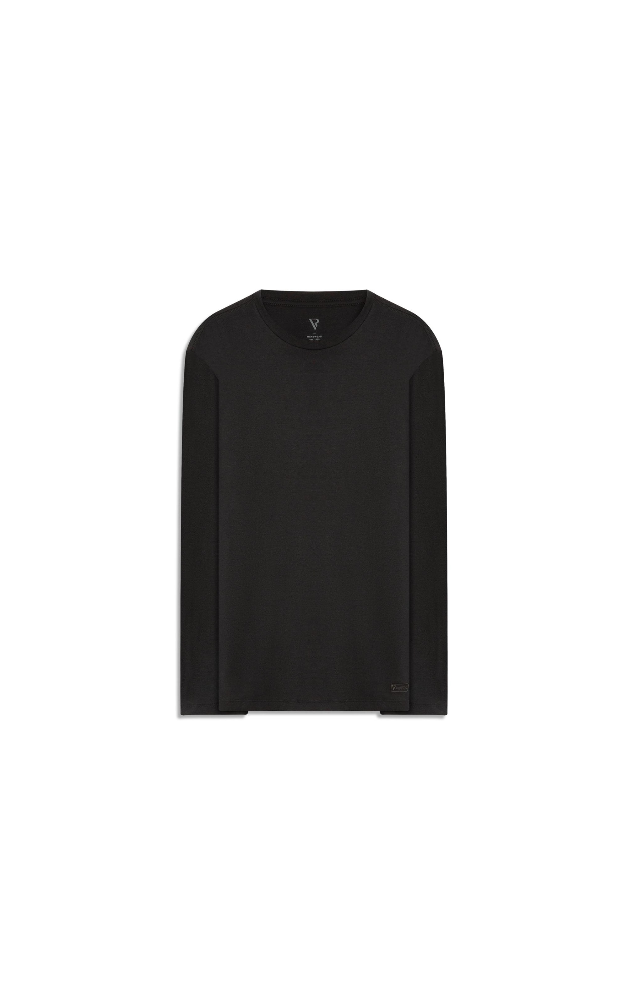 T-Shirt Ml Raised Print Basic Preto