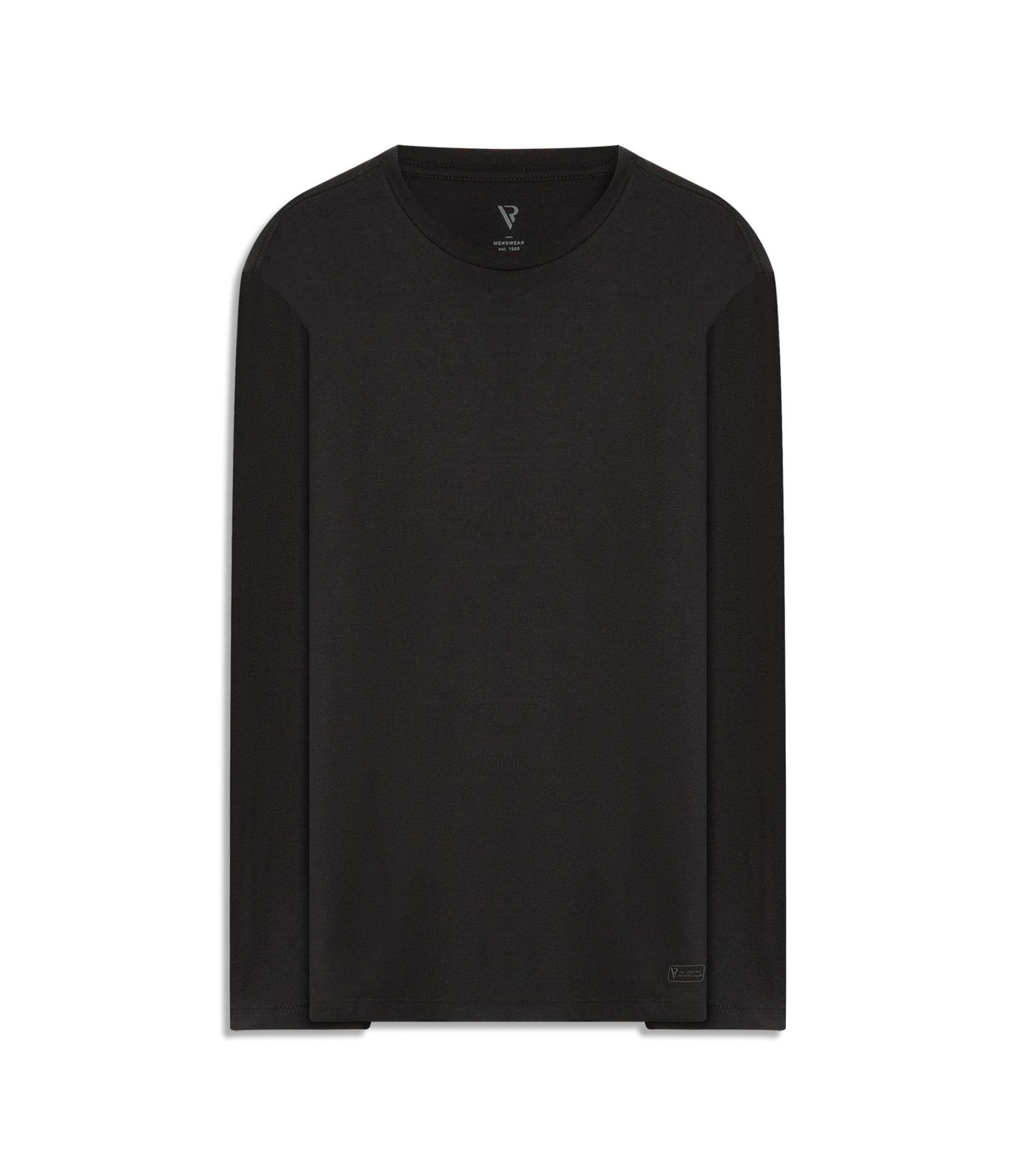 T-Shirt Ml Raised Print Basic Preto