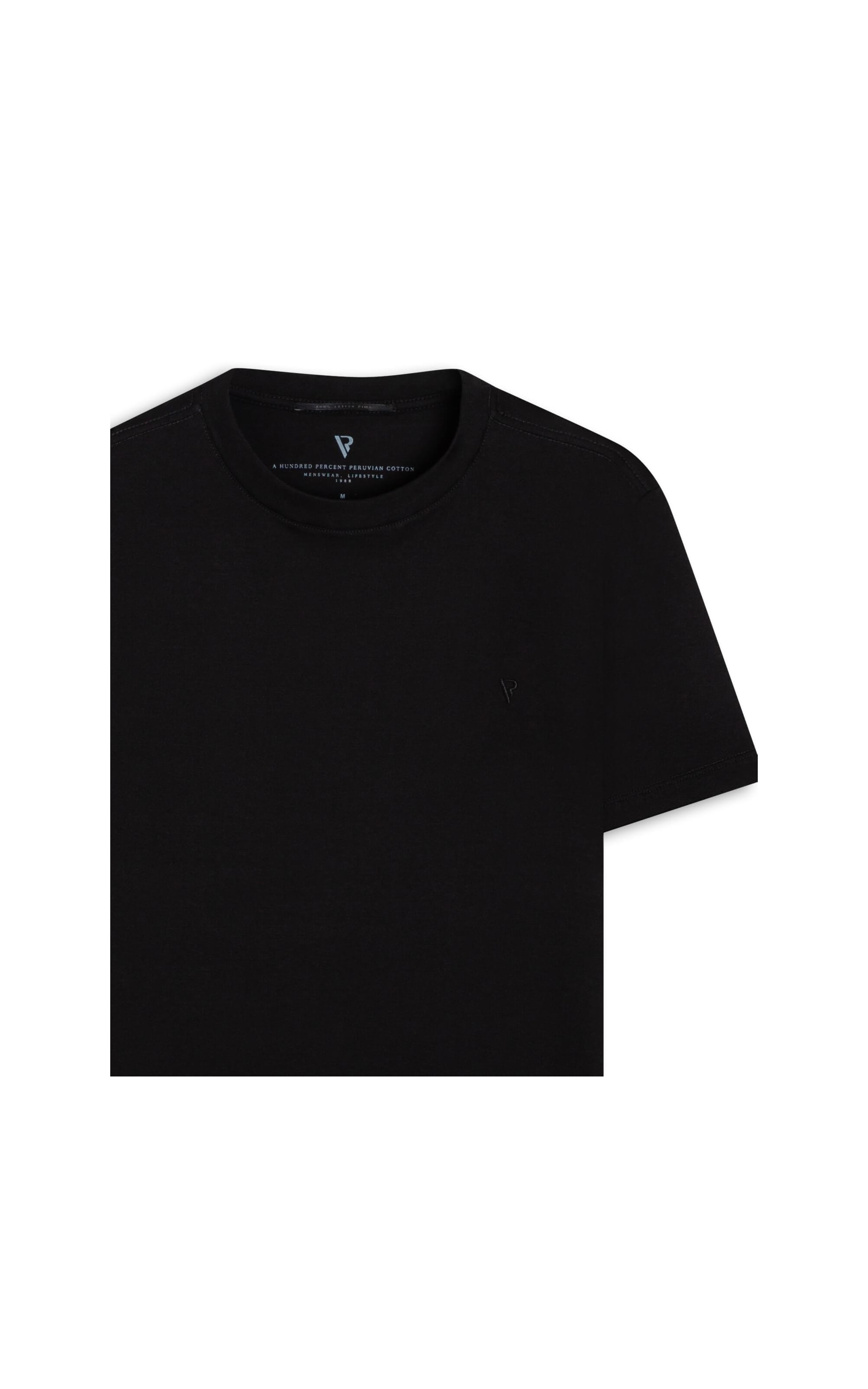 T-Shirt Pima Básica Preto