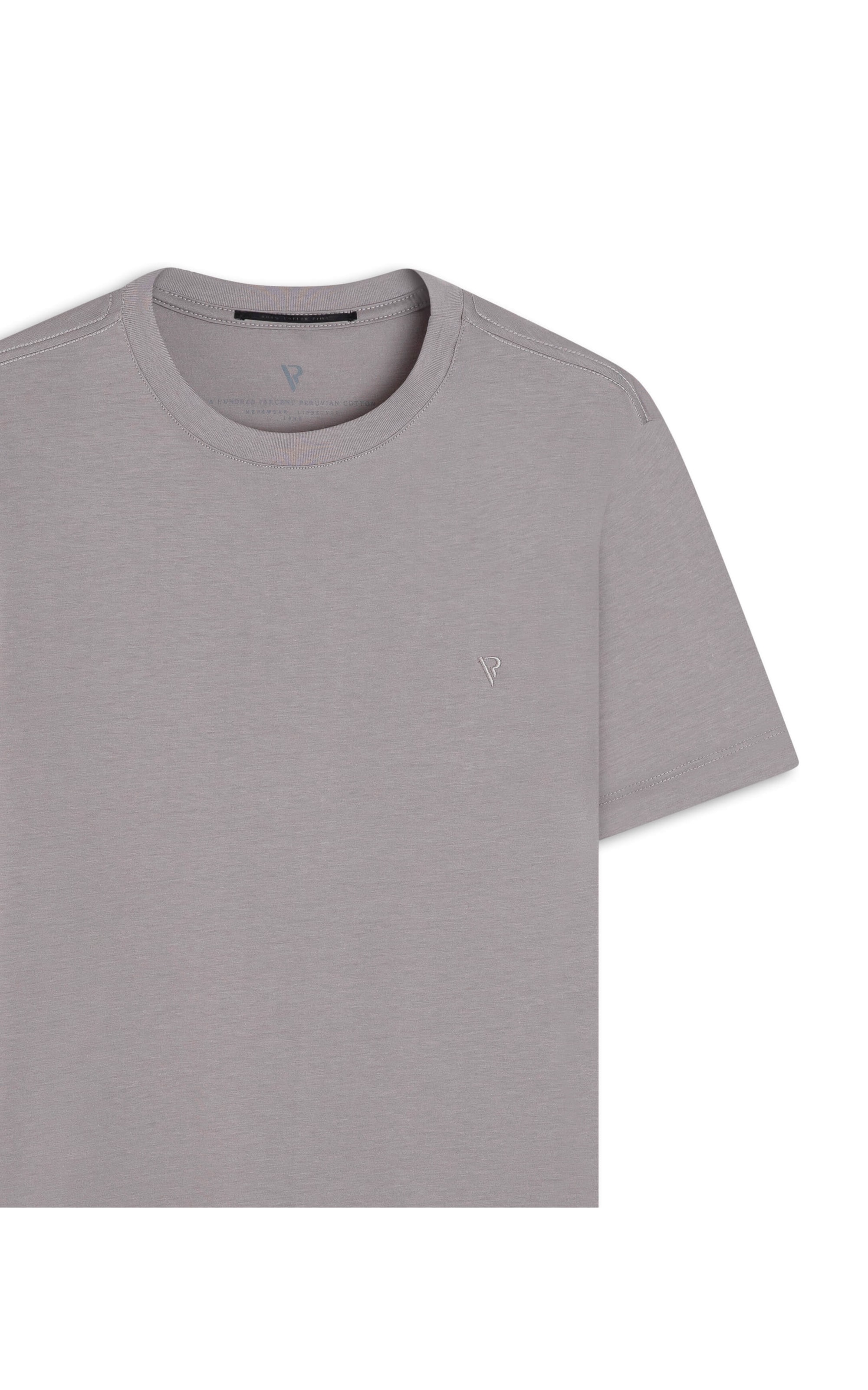 T-Shirt Pima Básica Silver Gray