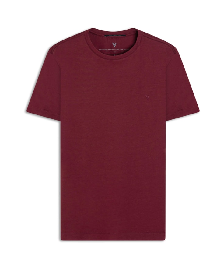T-Shirt Pima Bordeaux