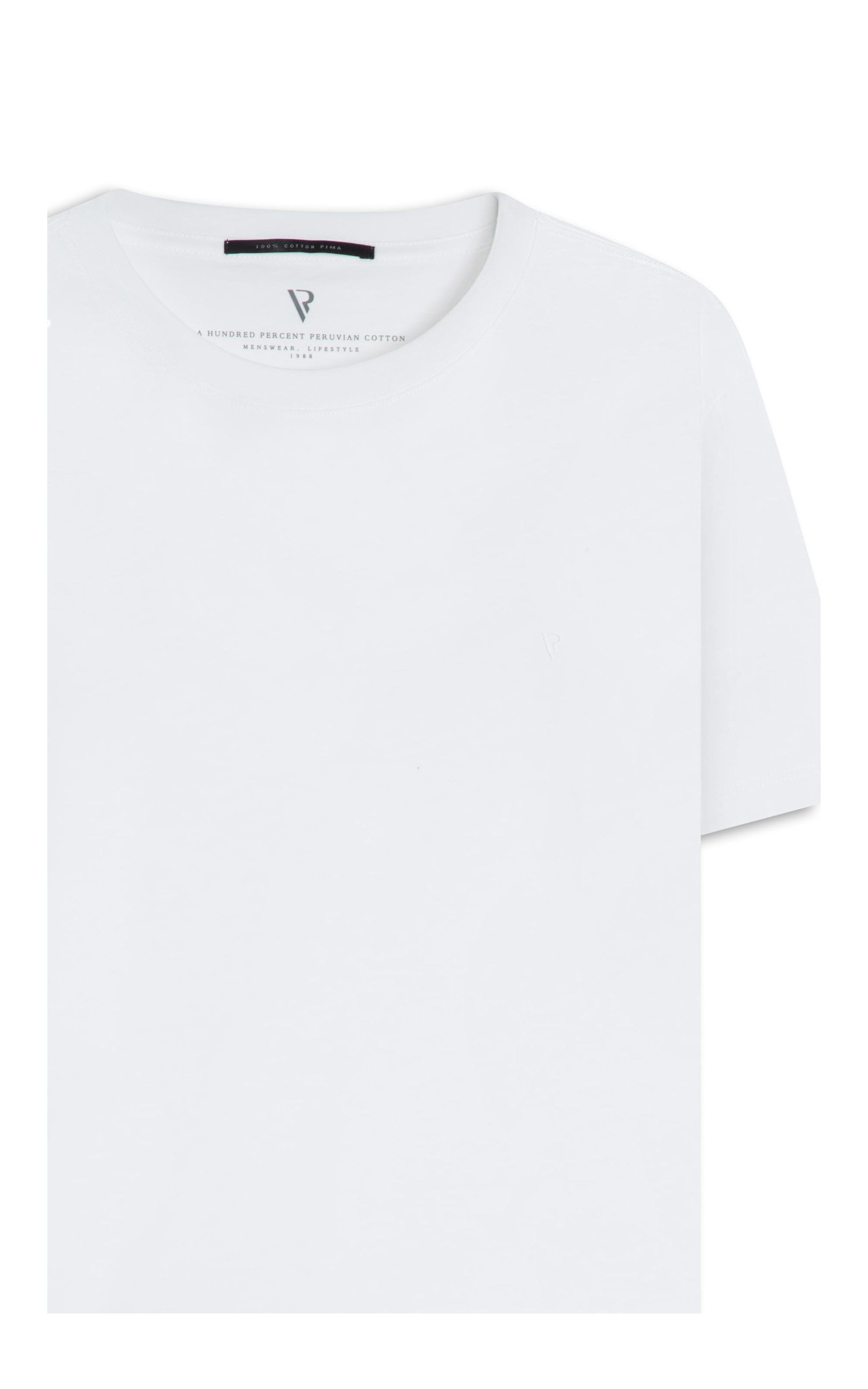 T-Shirt Pima Cotton Branco i