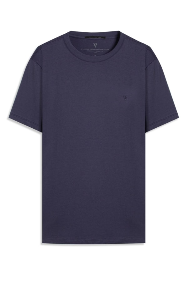 T-Shirt Pima Cotton Purple Blue
