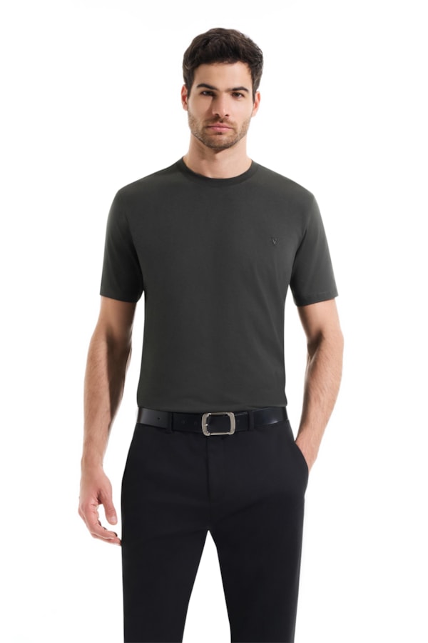 T-Shirt Pima Verde Militar