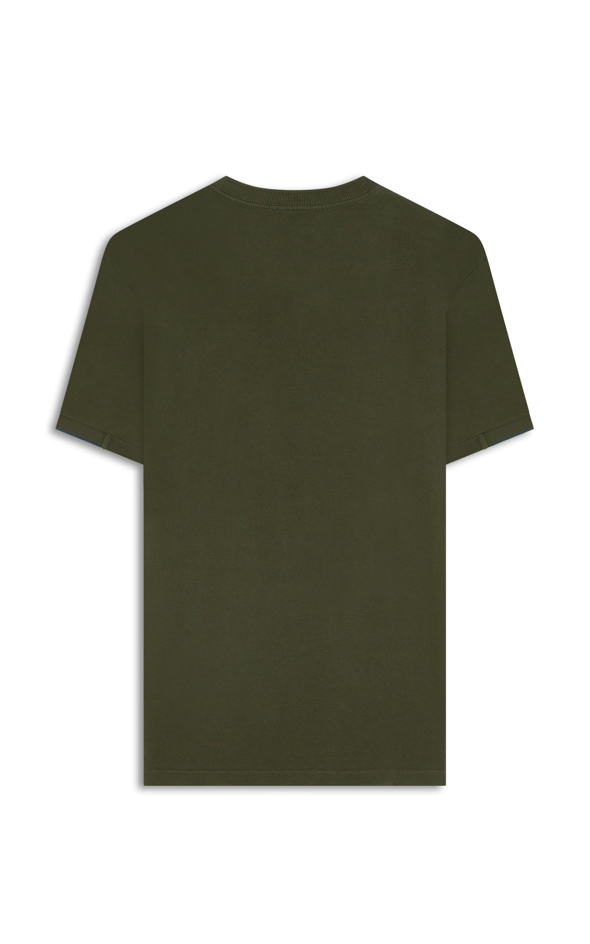 T-Shirt - Piquet Manga Friso Floresta