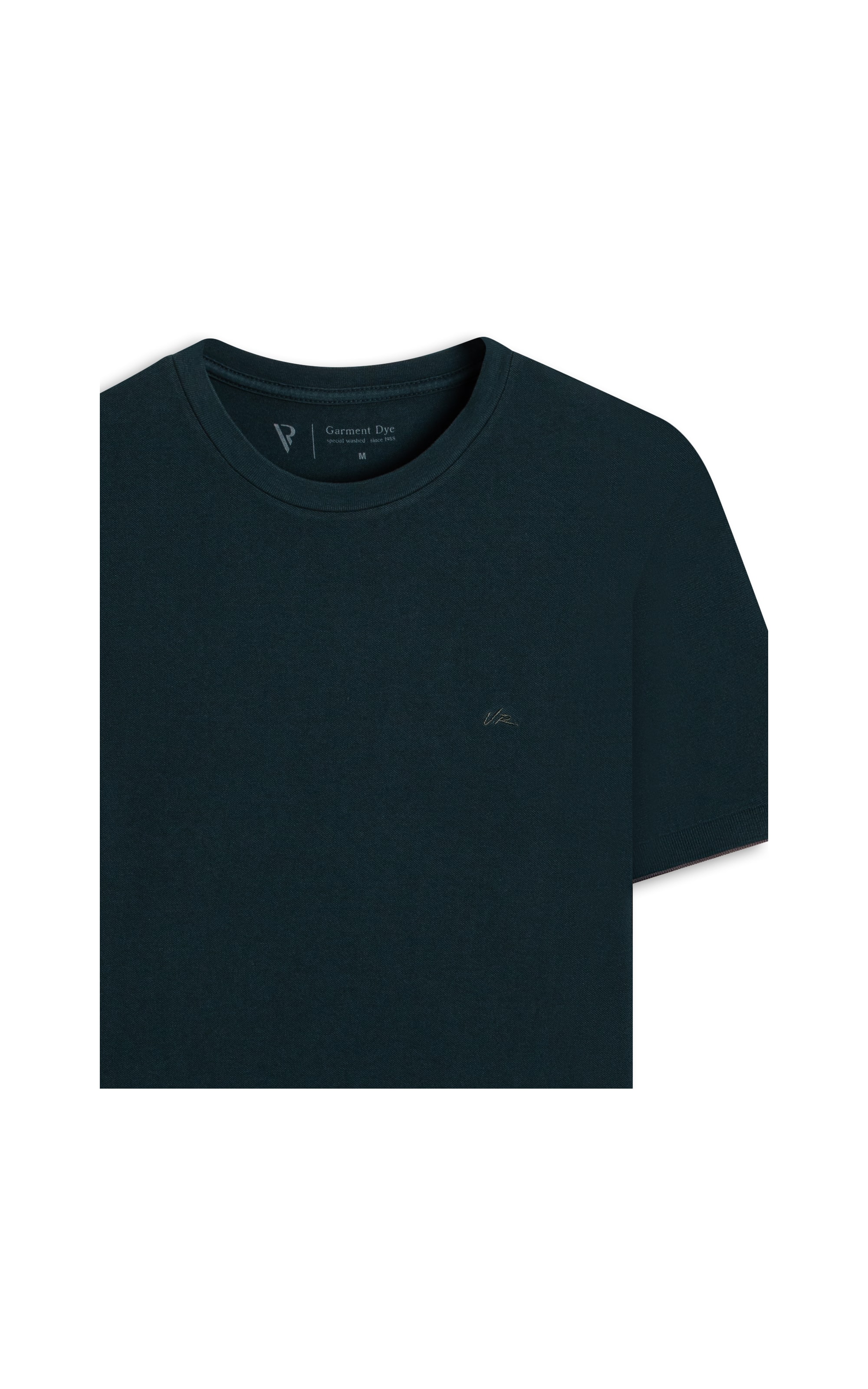 T-Shirt - Piquet Manga Friso Floresta
