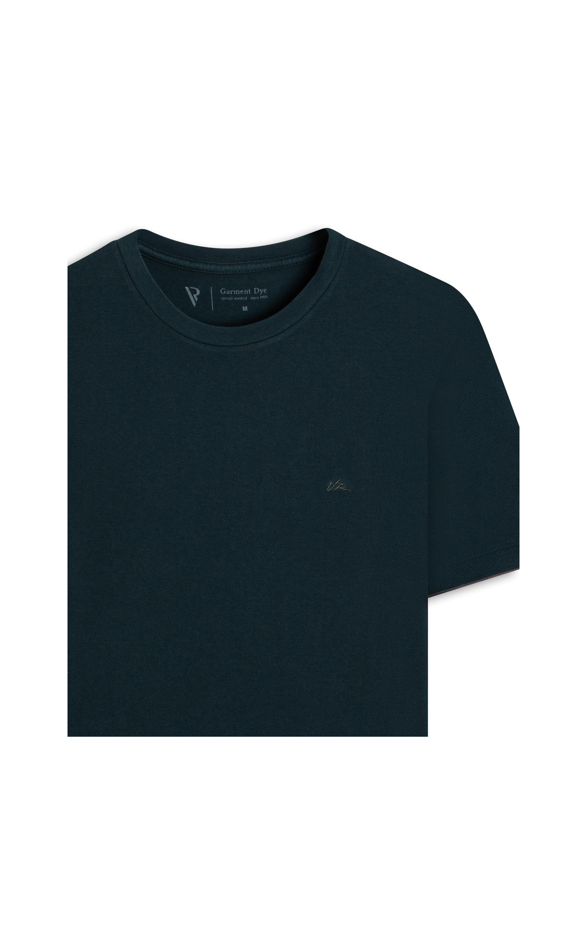 T-Shirt - Piquet Manga Friso Floresta