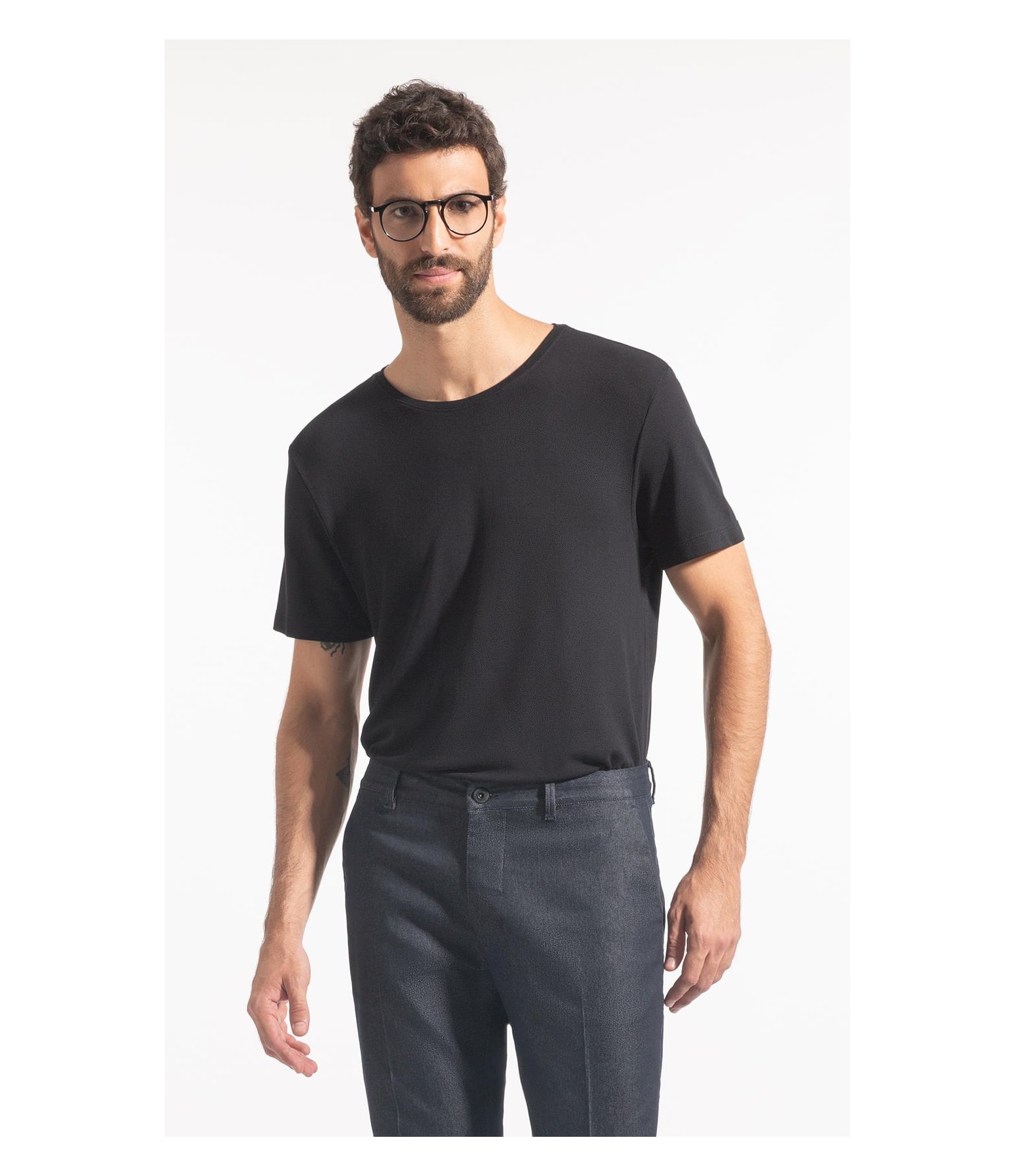 T-Shirt Piquet Rems Preto