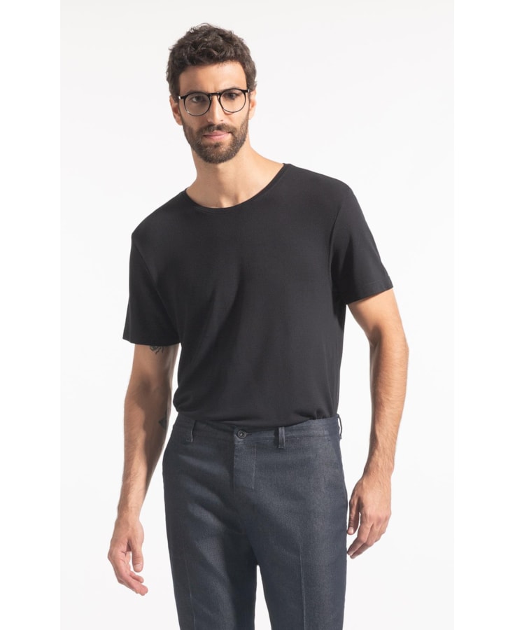 T-Shirt Piquet Rems Preto
